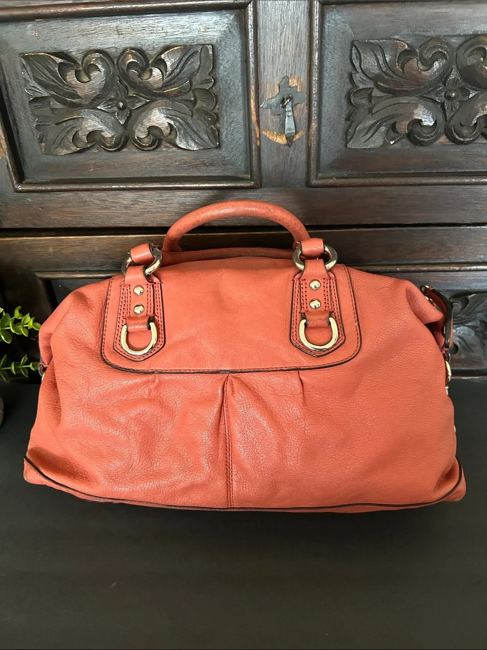 Coach Coral LARGE F15447 Ashley Leather Tote